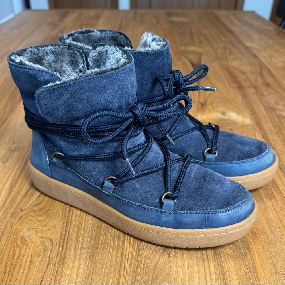 Suede Winter Boots Women’s 37 (US 6) Joules Charlton Boots Fold-Over Faux Fur